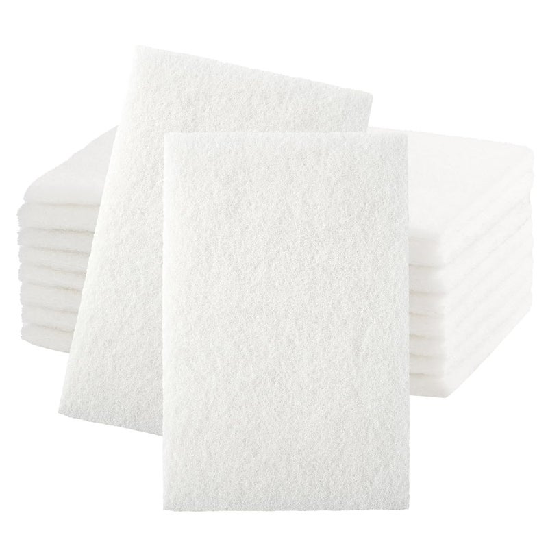 SANDPROX 6” x 9” White Light Duty General Purpose Scuff Pads, 1200 Grit, 10 PCS Abrasive Pads for Final Scuffing,Surface Adhesion Preparation,Cleaning,White Scotch Abrasive Brite Pad - Image 1